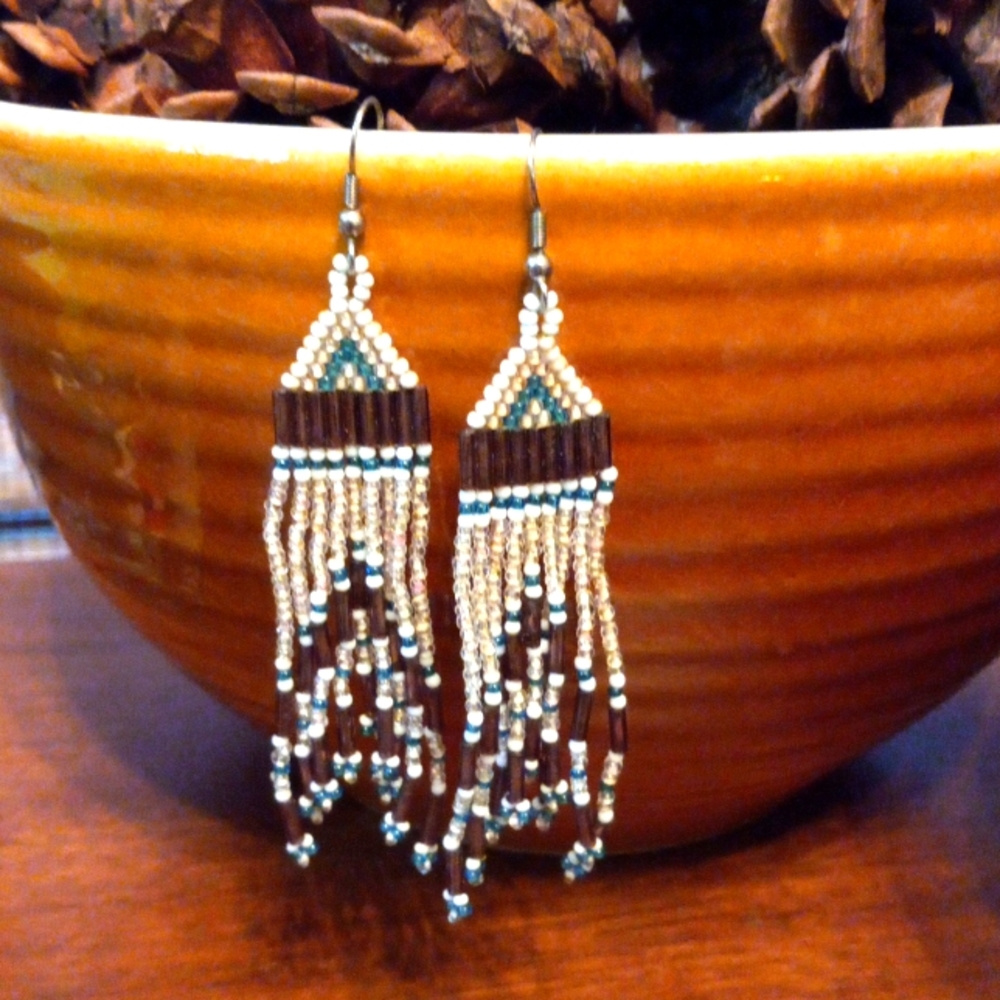 Handmade beaded earrings